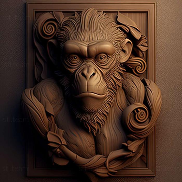 3D model monkey (STL)